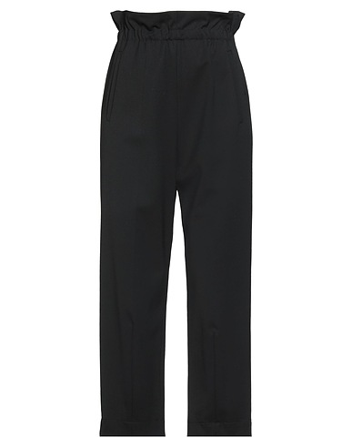 HACHE Casual trouser Black 53% Polyester, 43% Virgin Wool, 4% Elastane