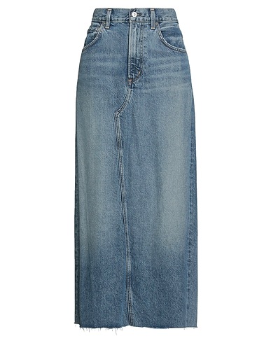 CITIZENS OF HUMANITY Denim skirt Blue 70% Lyocell, 30% Pre-consumer recycled cotton