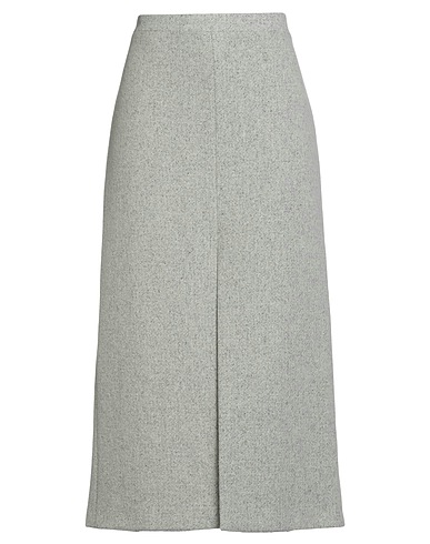 ERIKA CAVALLINI Midi skirt Light grey 68% Virgin Wool, 25% Polyamide, 7% Silk