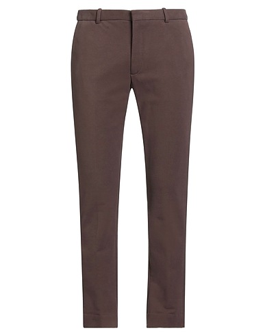 CIRCOLO 1901 Casual trouser Dark brown 95% Cotton, 5% Elastane