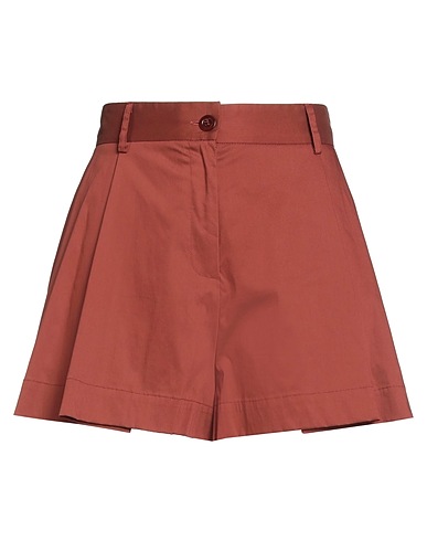 SEMICOUTURE Shorts & Bermudas Rostrot 79% Baumwolle, 18% Polyamid, 3% Elastan