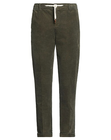 B SETTECENTO Pantalone Verde militare 98% Cotone, 2% Elastan