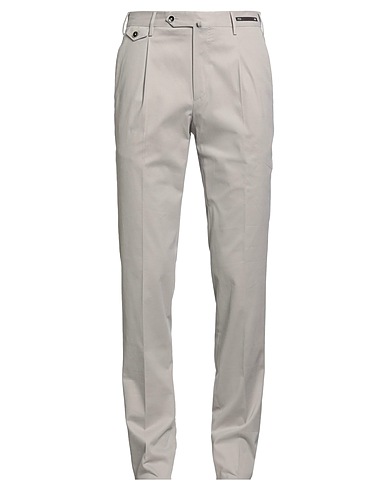 PT Torino Casual pants Light grey 96% Cotton, 4% Elastane
