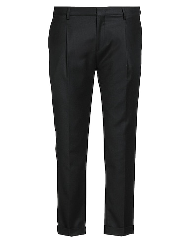 BRIGLIA 1949 Casual trouser Black 99% Virgin Wool, 1% Elastane