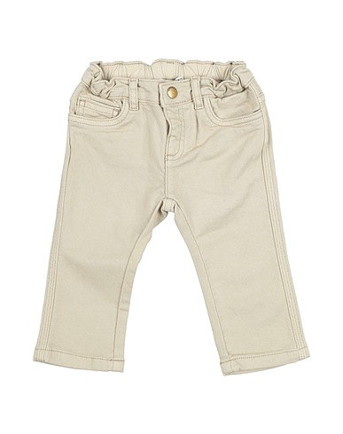 BONPOINT Casual trouser Beige 98% Cotton, 2% Elastane