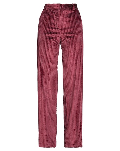 GOODMATCH Casual pants Burgundy 50% Viscose, 48% Cotton, 2% Elastane