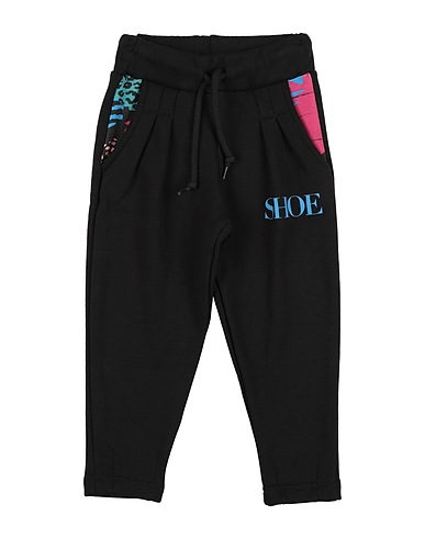 SHOE Casual pants Black 95% Cotton, 5% Elastane