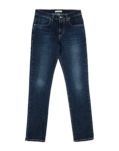 PAOLO PECORA Denim trousers Blue 98% Cotton, 2% Elastane