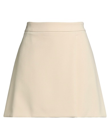 OTTOD'AME Minigonna Beige 63% Poliestere, 32% Viscosa, 5% Elastan