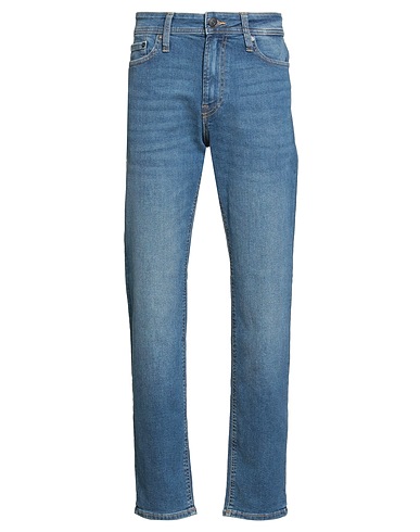 JACK & JONES Denim trousers Blue 71% Cotton, 22% Polyester, 5% Recycled cotton, 2% Elastane