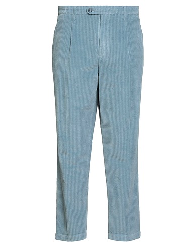 RE_HASH Casual trouser Sky blue 98% Cotton, 2% Elastane