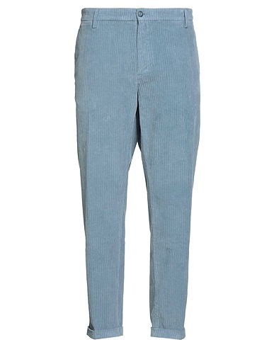 RE_HASH Casual trouser Sky blue 98% Cotton, 2% Elastane