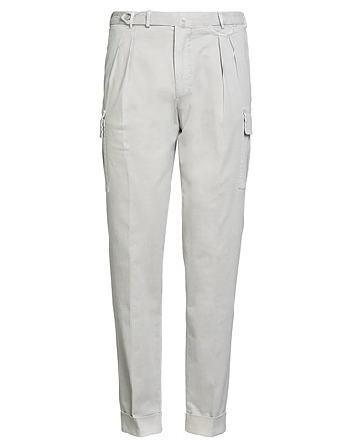 SANTANIELLO Casual trouser EVOLUTO Light grey 98% Cotton, 2% Elastane