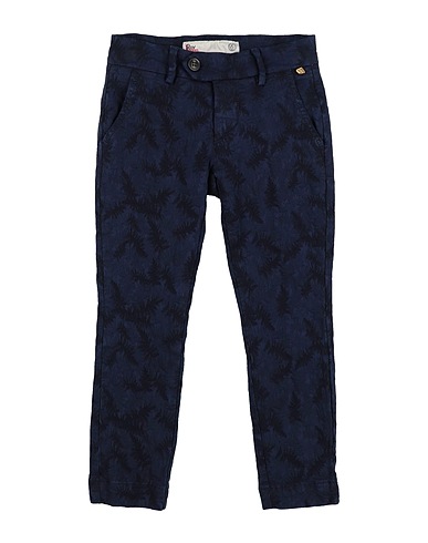 ROŸ ROGER'S Casual trouser Navy blue 97% Cotton, 3% Elastane