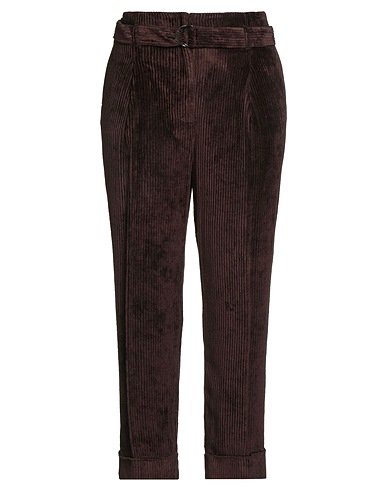 PESERICO Casual trouser Dark brown 100% Viscose