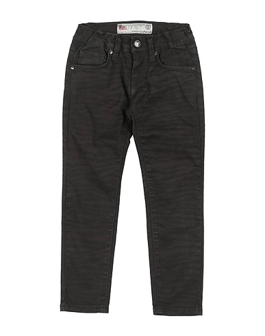 ROŸ ROGER'S Casual trouser Black 97% Cotton, 3% Elastane