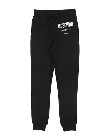 MOSCHINO TEEN Повседневные брюки Чёрный 100% Хлопок, Эластан