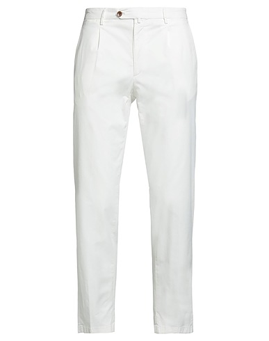 BRIGLIA 1949 Casual trouser White 97% Cotton, 3% Elastane