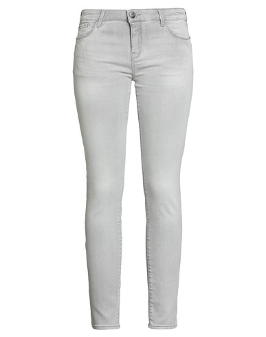 EMPORIO ARMANI Denim pants Light grey 98% Cotton, 2% Elastane
