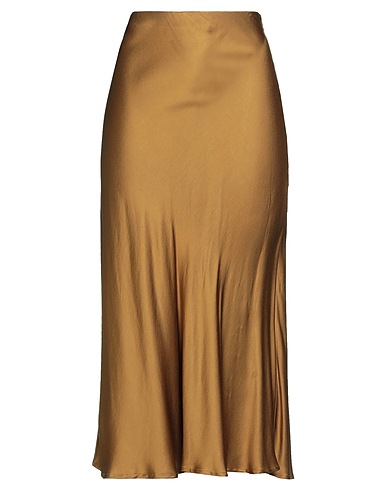 OTTOD'AME Midi skirt Mustard 100% Viscose