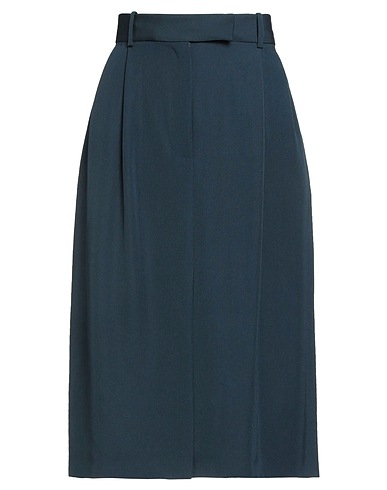 PAUL & JOE Midi skirt Midnight blue 100% Virgin Wool