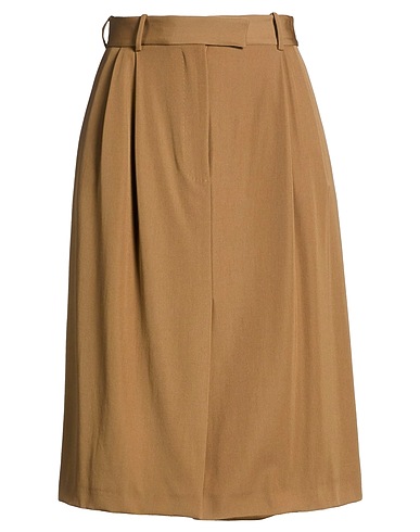 PAUL & JOE Midi skirt Brown 100% Virgin Wool
