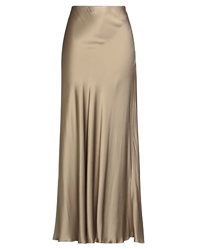 OTTOD'AME Long skirt Khaki 100% Viscose