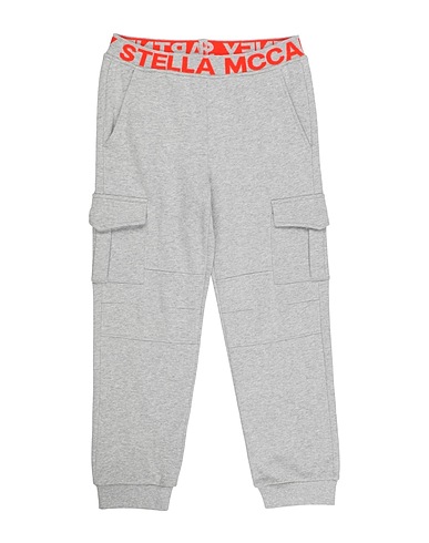 STELLA McCARTNEY KIDS Pantalone Grigio chiaro 100% Cotone, Elastan, Poliestere