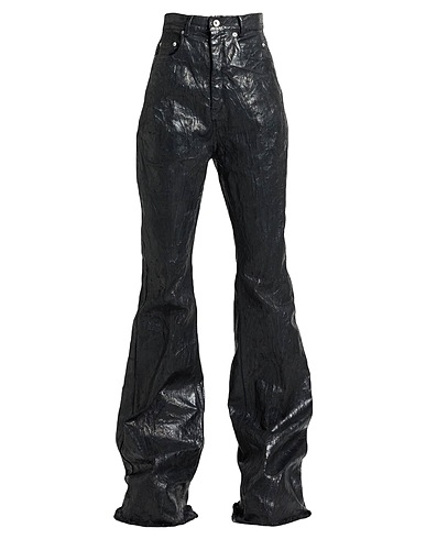 RICK OWENS 부츠컷 NERO 91% 코튼, 6% 엘라스토멀티에스테르, 3% 고무