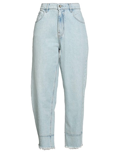 BLUMARINE Denim trousers 100% Cotton, Polyester