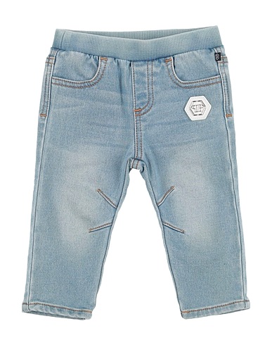 PHILIPP PLEIN Pantaloni jeans BABY Blu 77% Cotone, 22% Poliestere, 1% Elastan