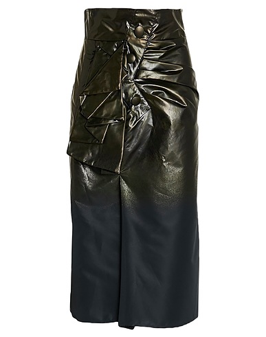 MAISON MARGIELA Midi skirt Dark brown 100% Polyester