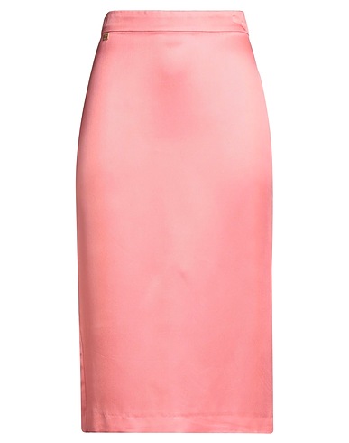 MANILA GRACE Midi skirt Salmon pink 100% Viscose