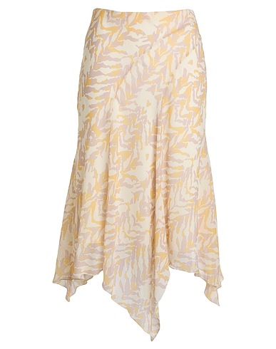 PATRIZIA PEPE Midi skirt Beige 100% Polyester
