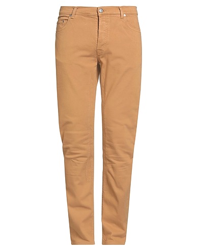 GREY DANIELE ALESSANDRINI Denim trousers 97% Cotton, 3% Elastane