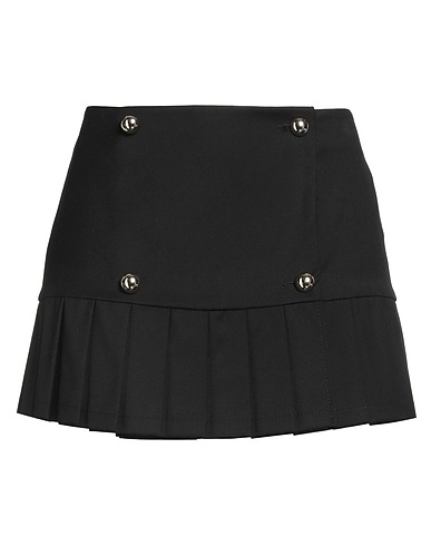IMPERIAL Mini skirt Black 63% Polyester, 34% Viscose, 3% Elastane