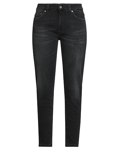 DONDUP Denim trousers Black 57% Cotton, 14% Recycled cotton, 14% Recycled polyester, 11% Modal, 4% Synthetic fibers