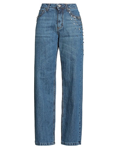 OTTOD'AME Denim trousers WE LOVE DENIM Blue 100% Cotton