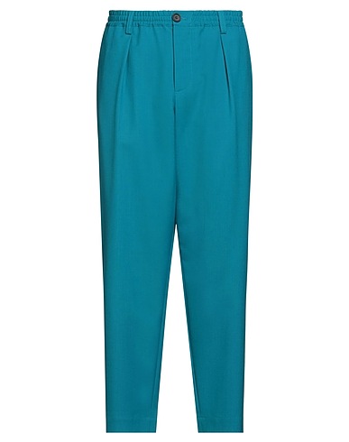 MARNI Casual pants Turquoise 100% Virgin Wool