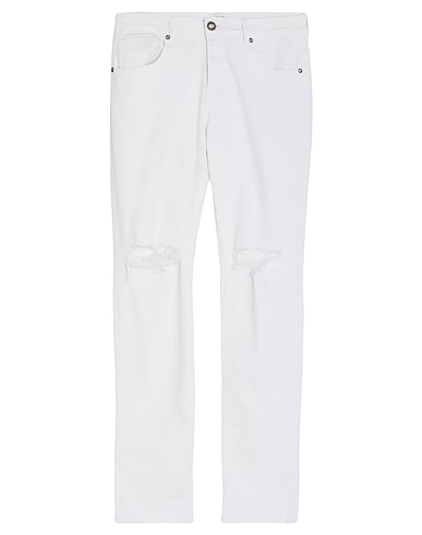SIXTH JUNE Denim trousers White 98% Cotton, 2% Elastane