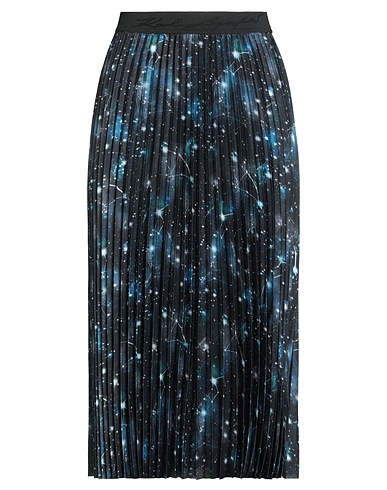 KARL LAGERFELD Midi skirt Black 96% Polyester, 4% Elastane