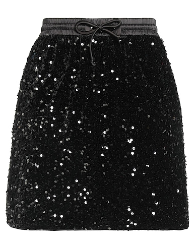 EMPORIO ARMANI Mini skirts NERO 100% Polyester, PET (Polyethylene terephthalate), Elastane
