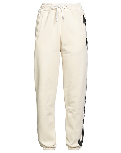 DISCLAIMER Casual trouser Off white 100% Cotton