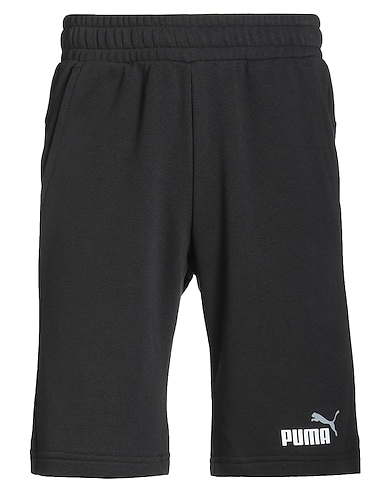 PUMA Shorts & Bermuda Black 68% Cotton, 32% Polyester