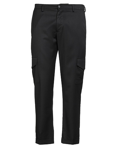 MALIA COUTURE 캐주얼 바지 블랙 60% 폴리에스테르, 20% 비스코스, 18% 울, 2% 엘라스테인