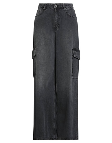 OTTOD'AME Denim trousers WE LOVE DENIM Charcoal 100% Cotton