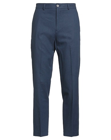 KARL LAGERFELD Casual trouser Navy blue 57% Cotton, 42% Linen, 1% Elastane