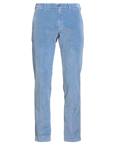 40WEFT Casual trouser Light blue 74% Cotton, 24% Modal, 2% Elastane