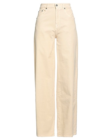 OTTOD'AME Casual trouser Beige 98% Organic cotton, 2% Elastane