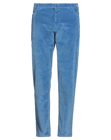 40WEFT Casual trouser Light blue 74% Cotton, 24% Modal, 2% Elastane